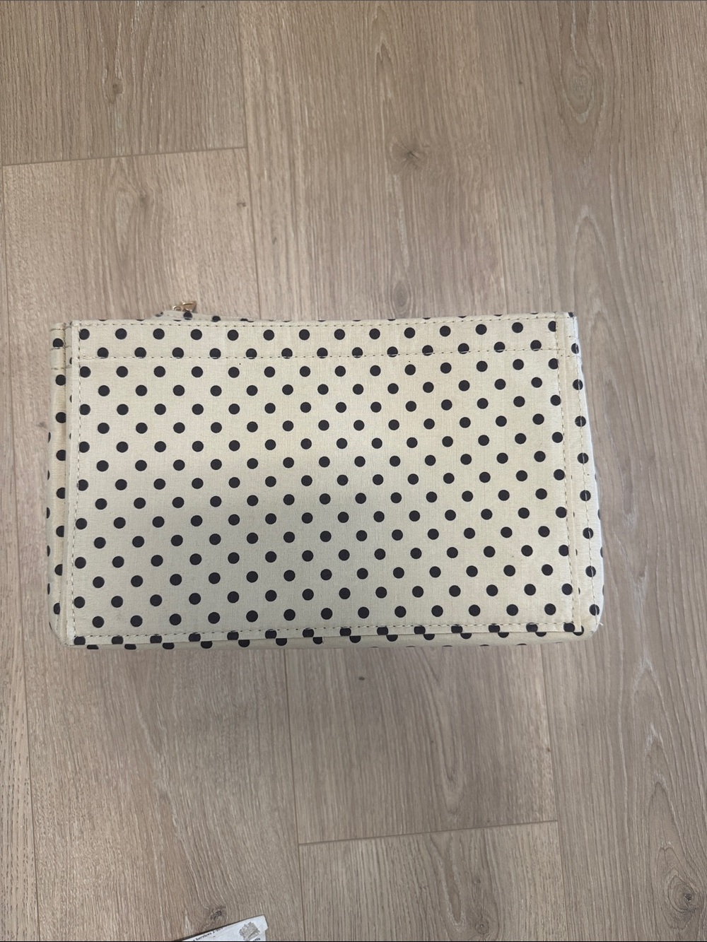 Polka Dot Cream and Black Purse Liner for Speedy 30, NWT